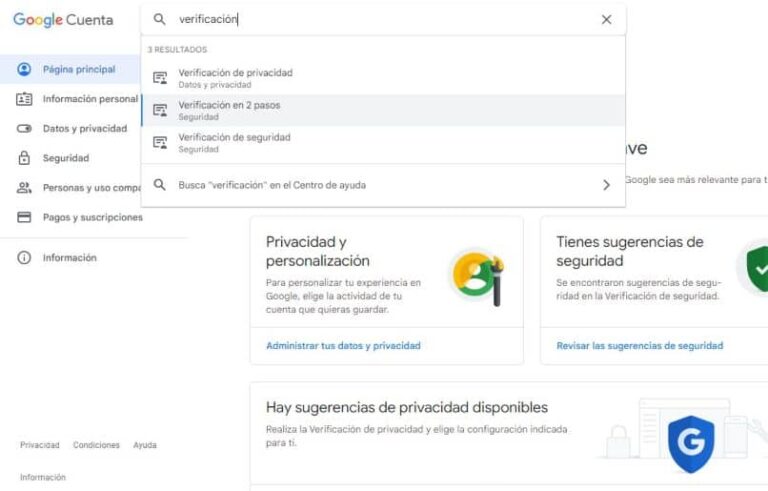 ¿Cómo activar o desactivar la verificación de dos pasos en mi cuenta ...